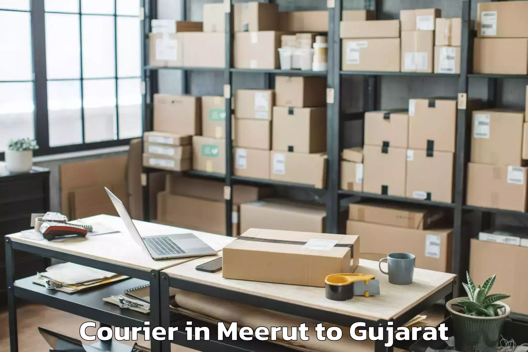 Book Meerut to Siddhpur Courier Online